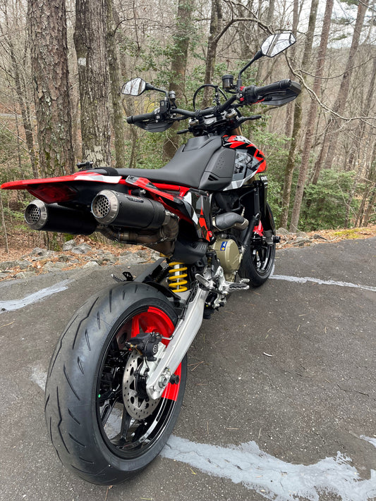 ST3342 SHIFT-TECH CARBON/TITANIUM SLIPON EXHAUST KIT HYPERMOTARD 698 MONO