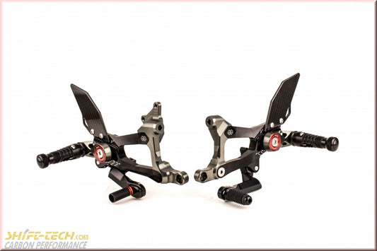 ST177-2 MUE2-D01 GILLES PANIGALE V4/S/R/SP ADJUSTABLE REARSETS : 1 Set Only At This Price