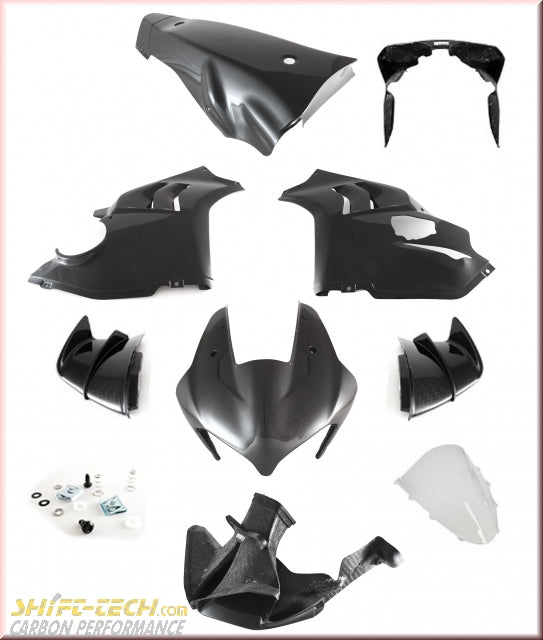 ST2104 V4R/RS RACE 9 PIECE FULLSIX CARBON BODY KIT