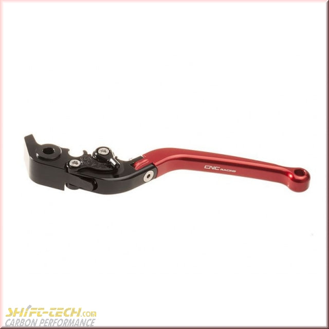 ST788-38 LCF48R CNC RACING CLUTCH LEVER FOLDING/ADJUSTABLE 180MM STD BLACK/RED