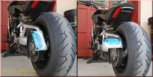 ST1461 NRC XDIAVEL LICENSE PLATE RELOCATOR KIT + LED TAG LIGHT XD-SIDE