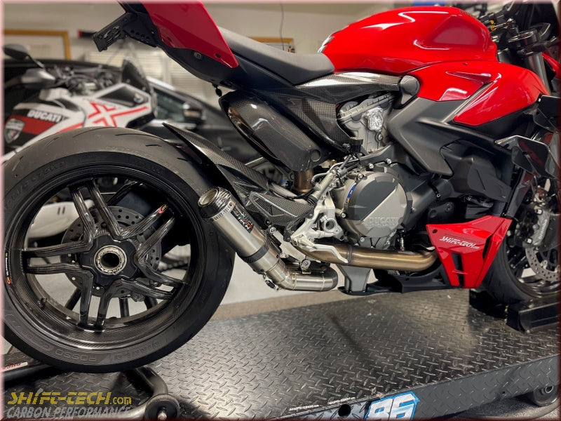 ST1949-6 SHIFT-TECH GP6 STREETFIGHTER V2 TITANIUM/CARBON SLIPON EXHAUST