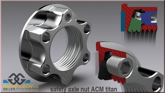 ST177 24-15 ACM GILLES TITANIUM REAR AXLE NUT