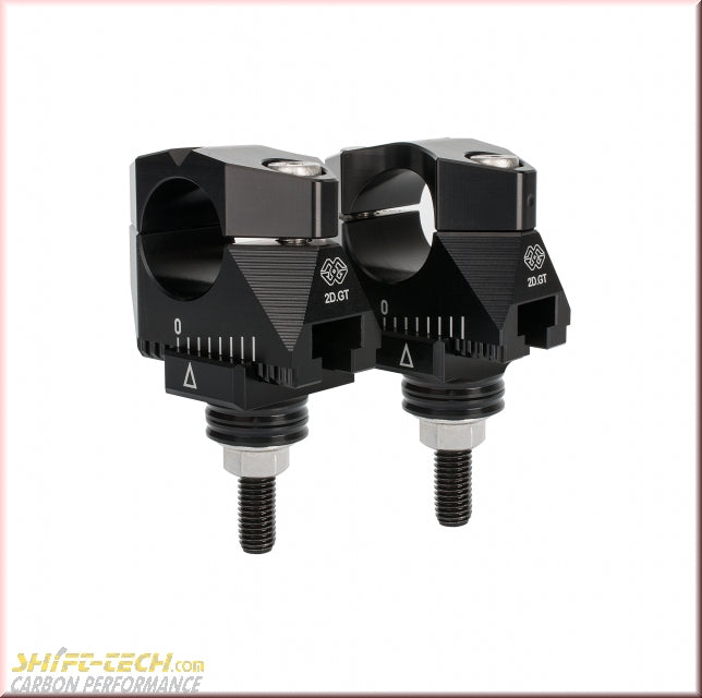 ST494-1 Gilles 2DGT-09-23 GILLES Black Adjustable Handlebar Risers KTM