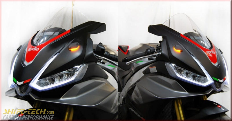 ST4010 NRC RSV4-MBO-21 Aprilia RSV4 Mirror Block Off Turn Signals 21'+