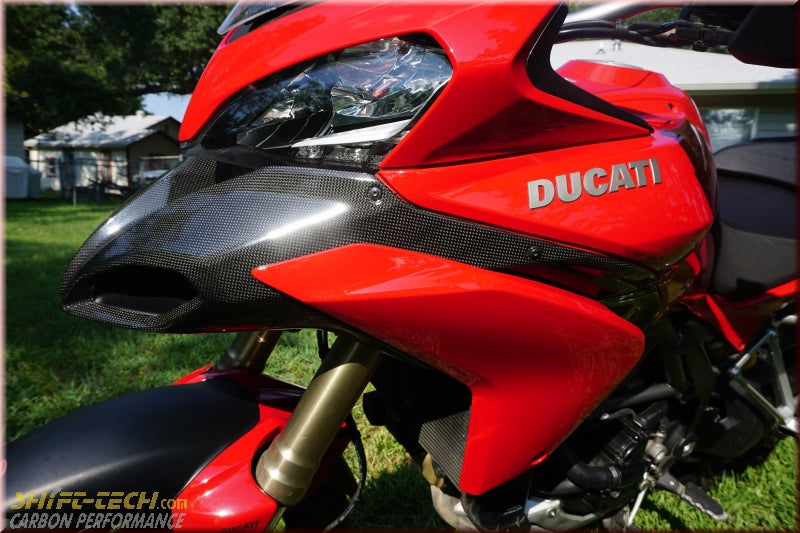 ST148 FULLSIX MULTISTRADA 09'-14' 1200/1200S CARBON FRONT AIR INTAKE KIT
