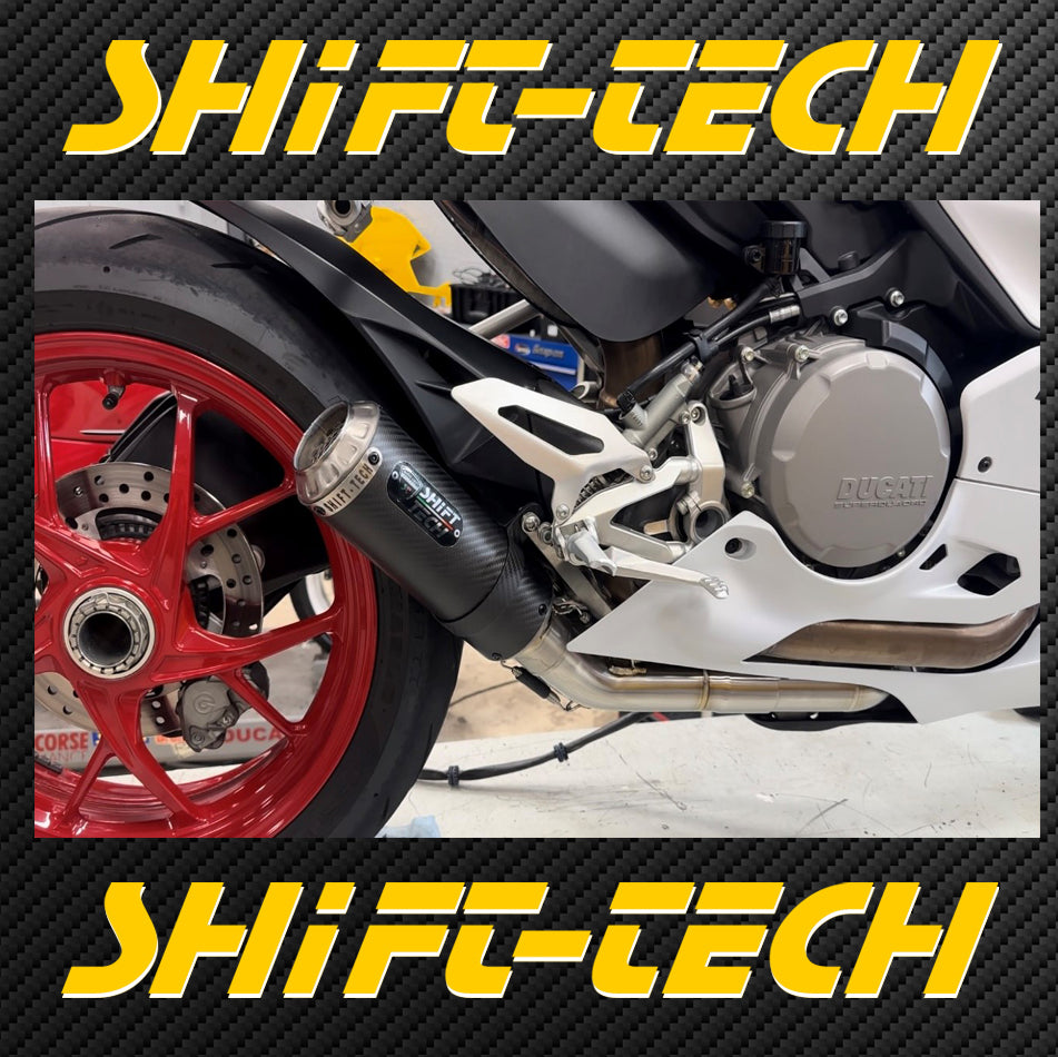 ST1942-6 Panigale V2 SHIFT-TECH GP2 CARBON/TITANIUM SLIPON EXHAUST KIT
