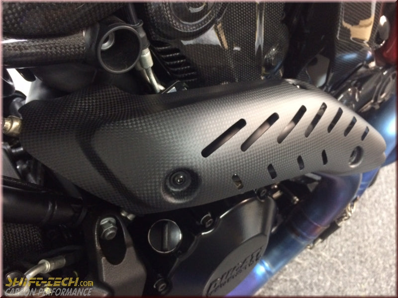 ST961-G FULLSIX CARBON MONSTER 1200/S/R/821 EXHAUST GUARD LARGE MD-MN14-C61