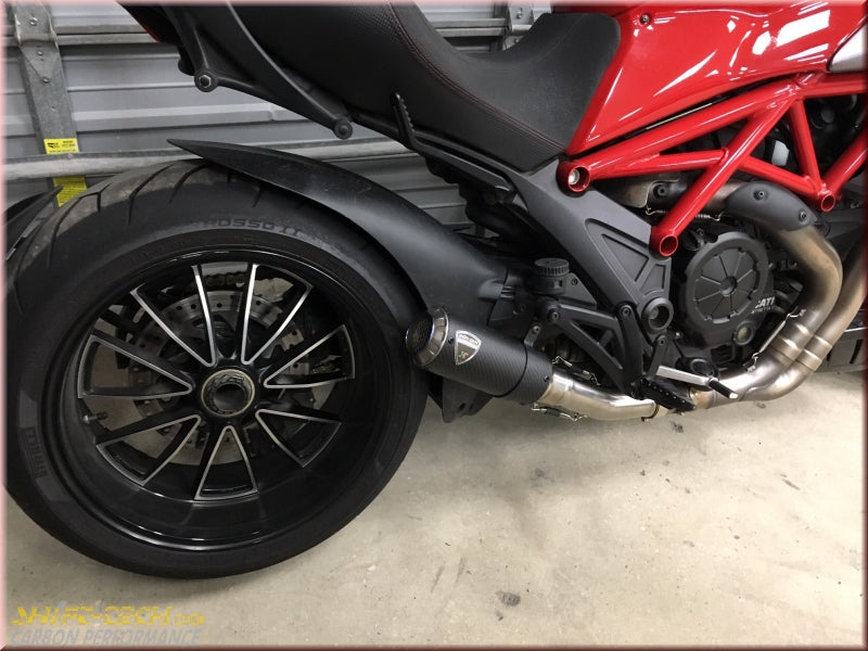 ST106-2 SHIFT-TECH DIAVEL CARBON/TITANIUM GP SLIP-ON EXHAUST 11'-18'