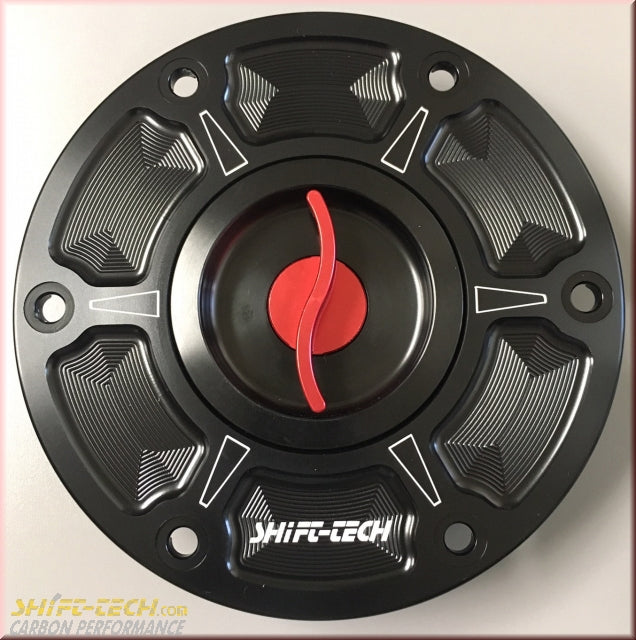 ST1286 TWM QUICK RELEASE GAS CAP BLACK ST-EDITON MADE IN ITALY! TDPR.08