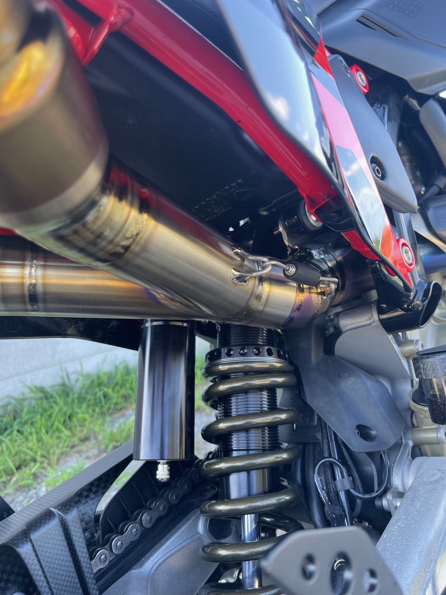 ST3324-3 SHIFT-TECH TITANIUM FULL RACE SYSTEM WITH DUAL CARBON/TITANIUM MUFFLERS