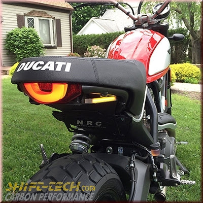 ST1151 SCRAMBLER 800 COMPLETE TAIL TIDY INCL. LED TURNSIGNALS TAG MOUNT AND TAG LIGHT ICFU-FE+TAG