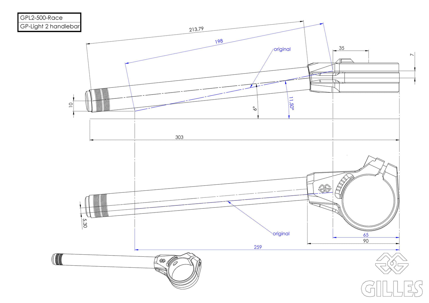ST1429-5 GPL2-500-RACE GILLES 20'+ ZX10RR Clipon  GP-LIGHT 2 500 RACE