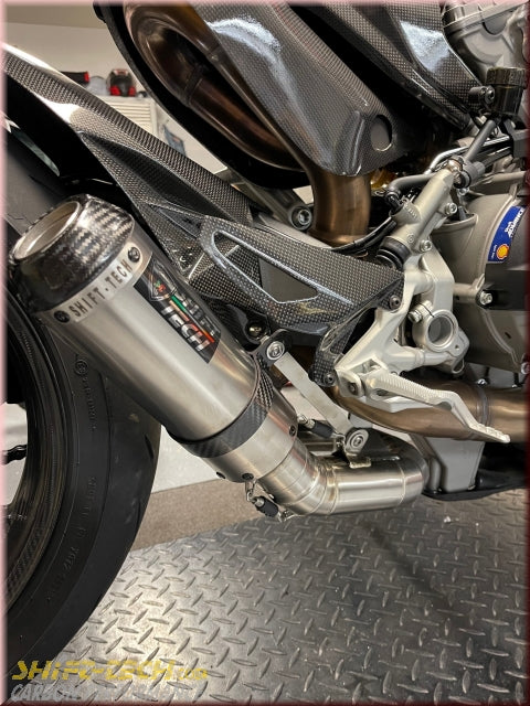 ST1949-6 SHIFT-TECH GP6 STREETFIGHTER V2 TITANIUM/CARBON SLIPON EXHAUST