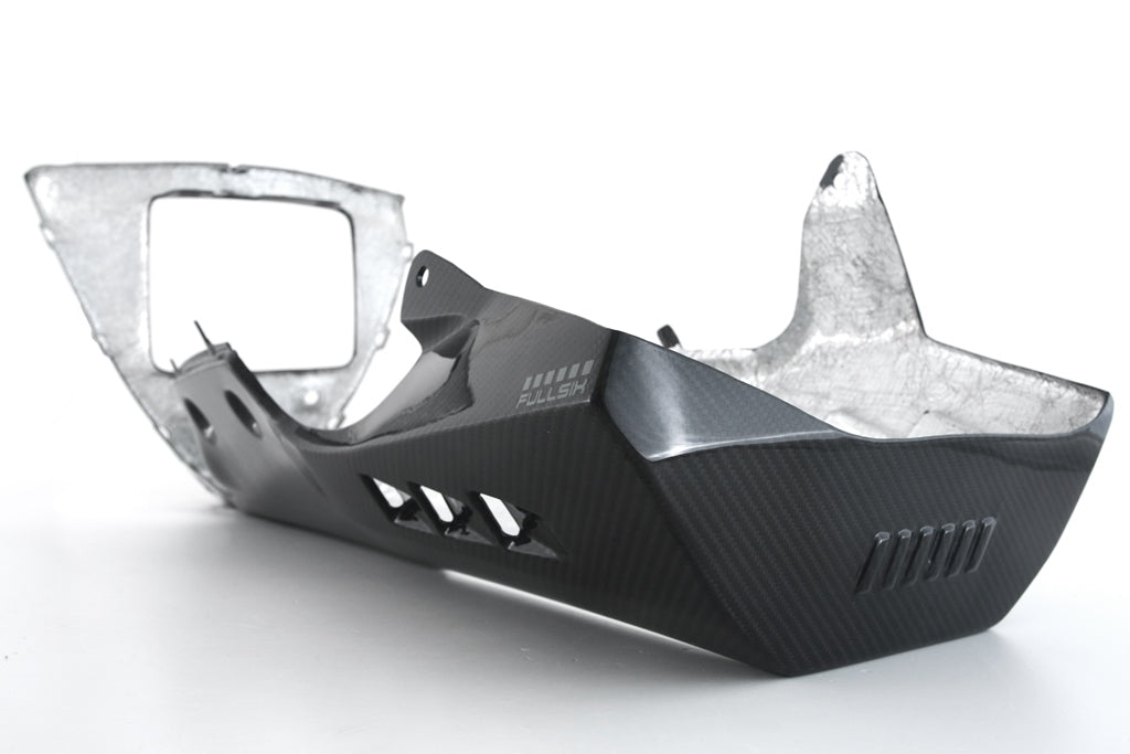 ST2000-11 MY-R120-TC42 FULLSIX CARBON BELLY PAN - WITH OEM EXHAUST OR SLIP-ON