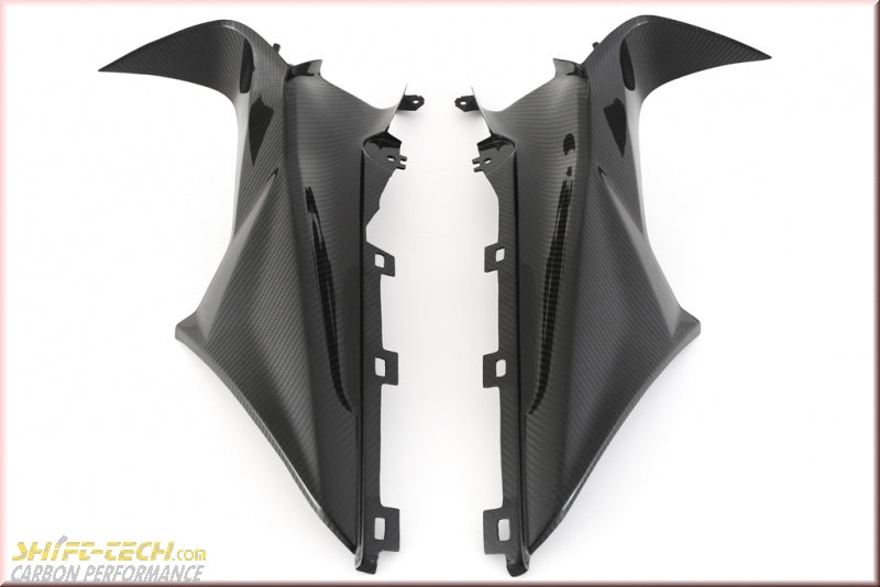 ST511-25 S1000RR FULLSIX CARBON UPPER FARIING BADGE HOLDER SET