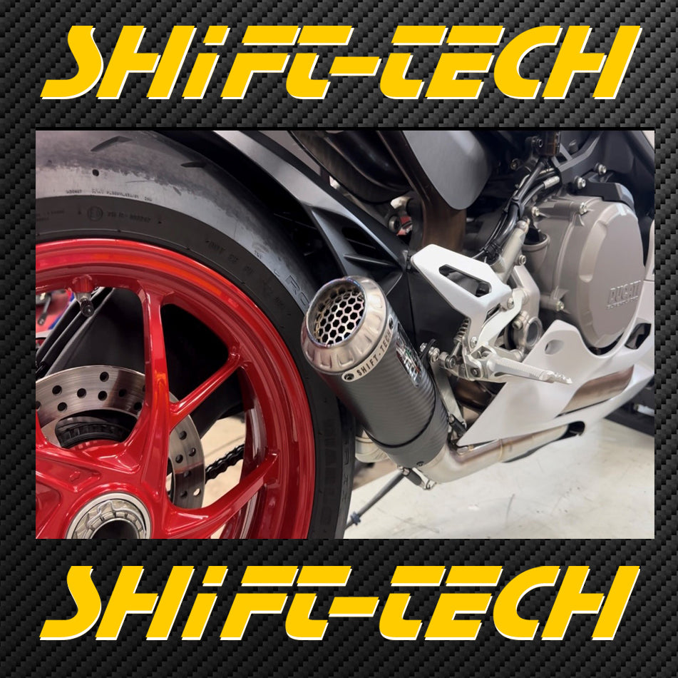 ST1942-6 Panigale V2 SHIFT-TECH GP2 CARBON/TITANIUM SLIPON EXHAUST KIT