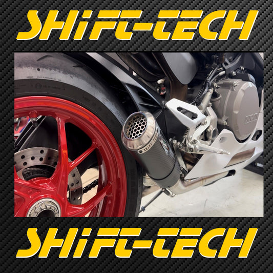 ST1942-6 Panigale V2  SHIFT-TECH GP2  CARBON/TITANIUM SLIPON EXHAUST KIT
