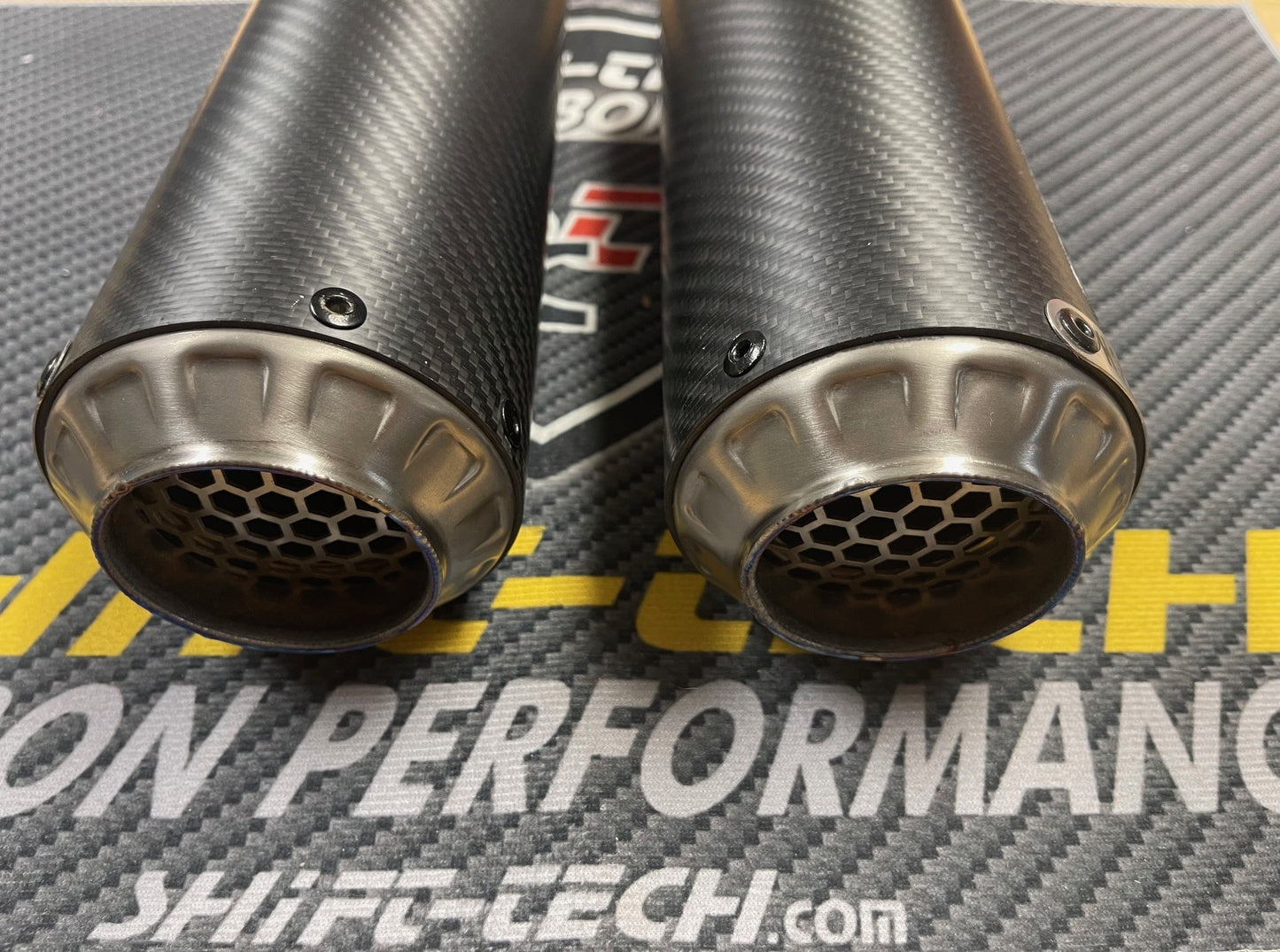 ST3342 SHIFT-TECH CARBON/TITANIUM SLIPON EXHAUST KIT HYPERMOTARD 698 MONO