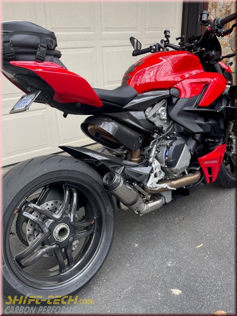 ST1949-6 SHIFT-TECH GP6 STREETFIGHTER V2 TITANIUM/CARBON SLIPON EXHAUST