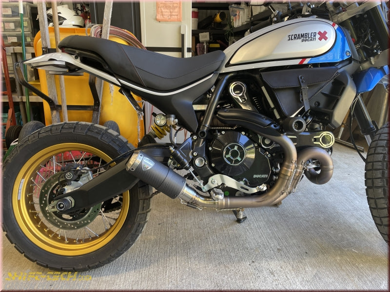 ST3103 CARBON FIBER SLIPON EXHAUST KIT TYPE 2 SCRAMBLER 800/MONSTER 797/Desert Sleed & More - Optional DB Killer Available