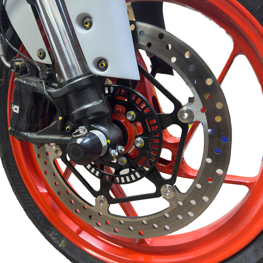 ST3 45-0761F Woodcraft Front Axle Slider Kit, Aprilia RS457