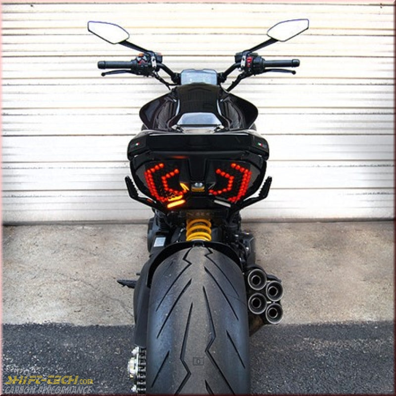 ST020-1 DV4-FE NRC TAIL TIDY KIT DIAVEL V4 LED REAR TURN SIGNALS/TUCKED PLATE BRACKET/TAG LIGHT