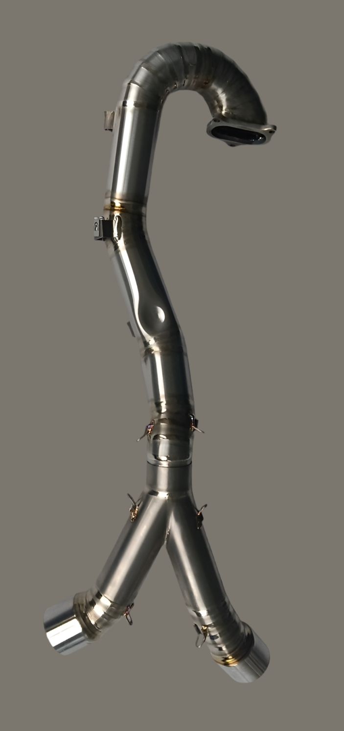 ST3351-2 SHIFT-TECH TITANIUM CAT-LESS HEADER SYSTEM HYPERMOTARD 698