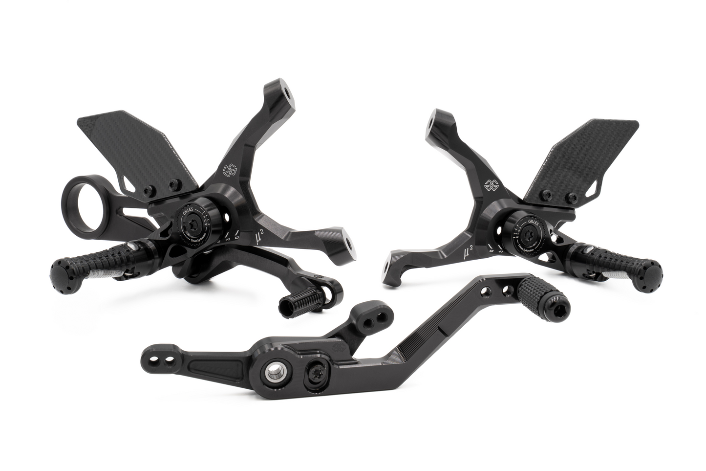 ST511-75 MUE2-BM06-B GILLES TOOLING S1000RR/M1000RR BMW 25' ADJUSTABLE REARSETS