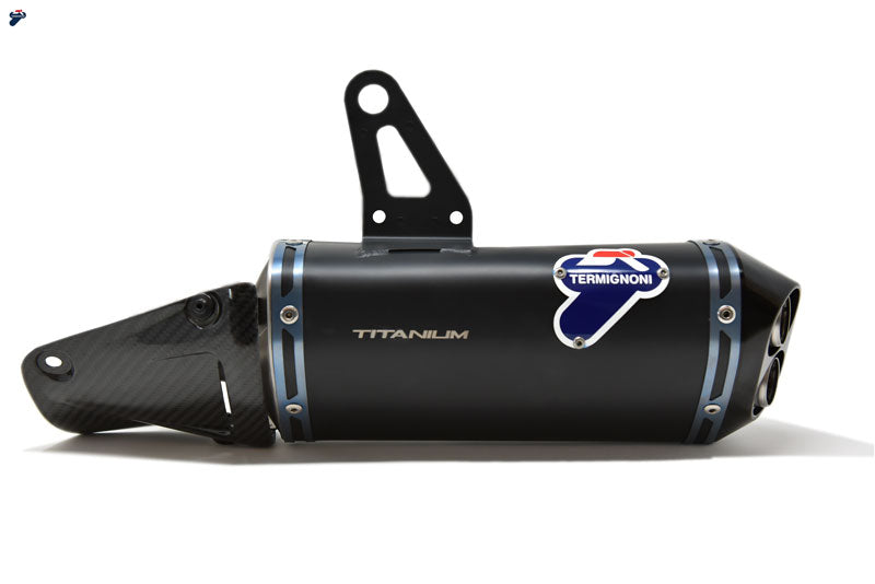 ST2017-16 Termignoni D199 low black titanium slip-on racing for Ducati Panigale V4/V4S 18'+