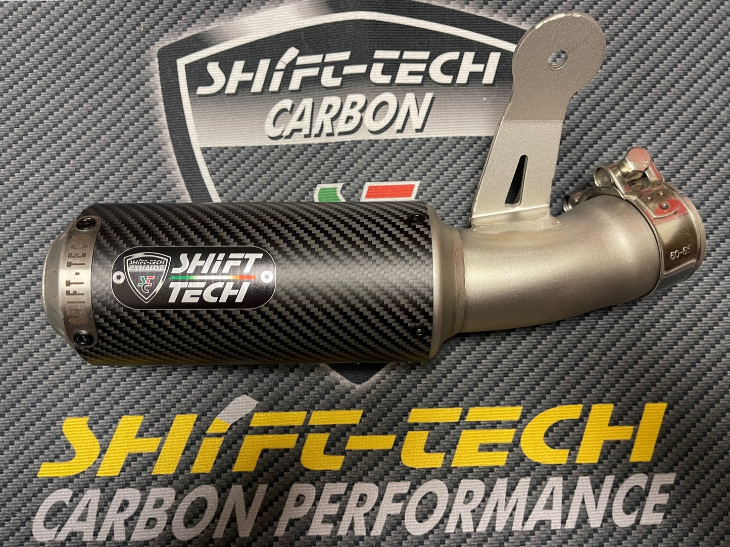 ST1958-S1-SS SHIFT-TECH BMW S1000RR/S1000R CARBON/STAINLESS SLIPON EXHAUST