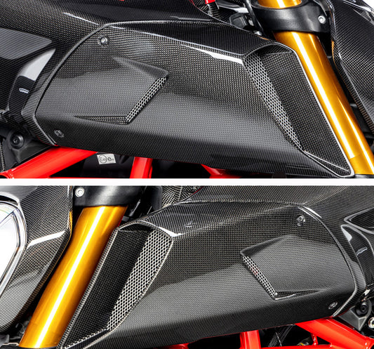 ST1360-8 CARBON AIR INTAKES RIGHT & LEFT DIAVEL 1260