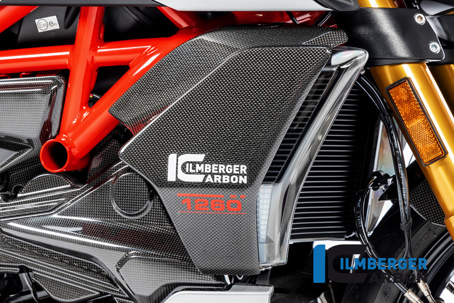 ST1360-9 CARBON RADIATOR SIDE COVER SET DIAVEL 1260 RIGHT & LEFT
