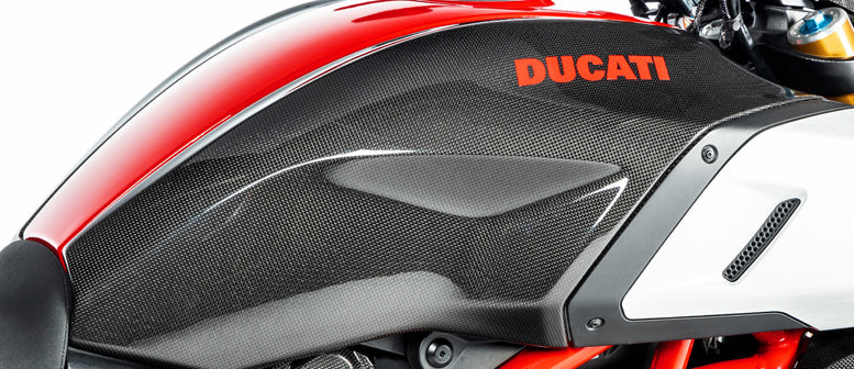 ST1360-12 CARBON TANK COVER SET DIAVEL 1260 RIGHT & LEFT - SATIN or GLOSS
