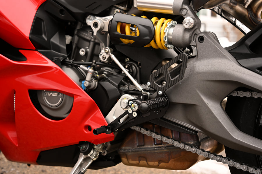 ST4400 WoodCraft 05-0661B Ducati Panigale V2 Complete Rearset Kit