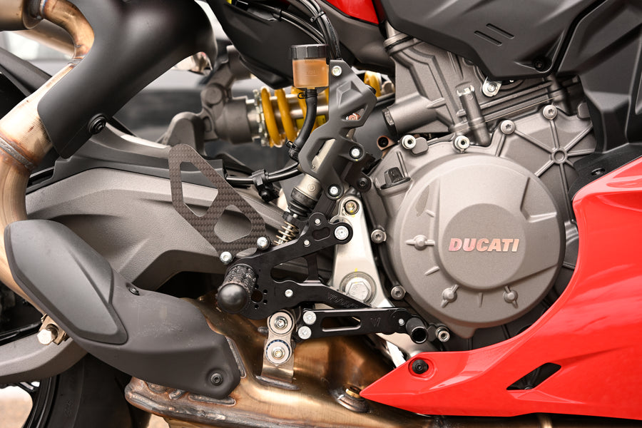 ST4400 WoodCraft 05-0661B Ducati Panigale V2 Complete Rearset Kit