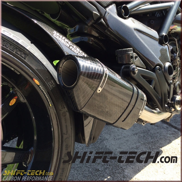 Shift Tech ST857 SHIFT-TECH DIAVEL CARBON SLIP-ON EXHAUST KIT 11'-18' -- With the ...
