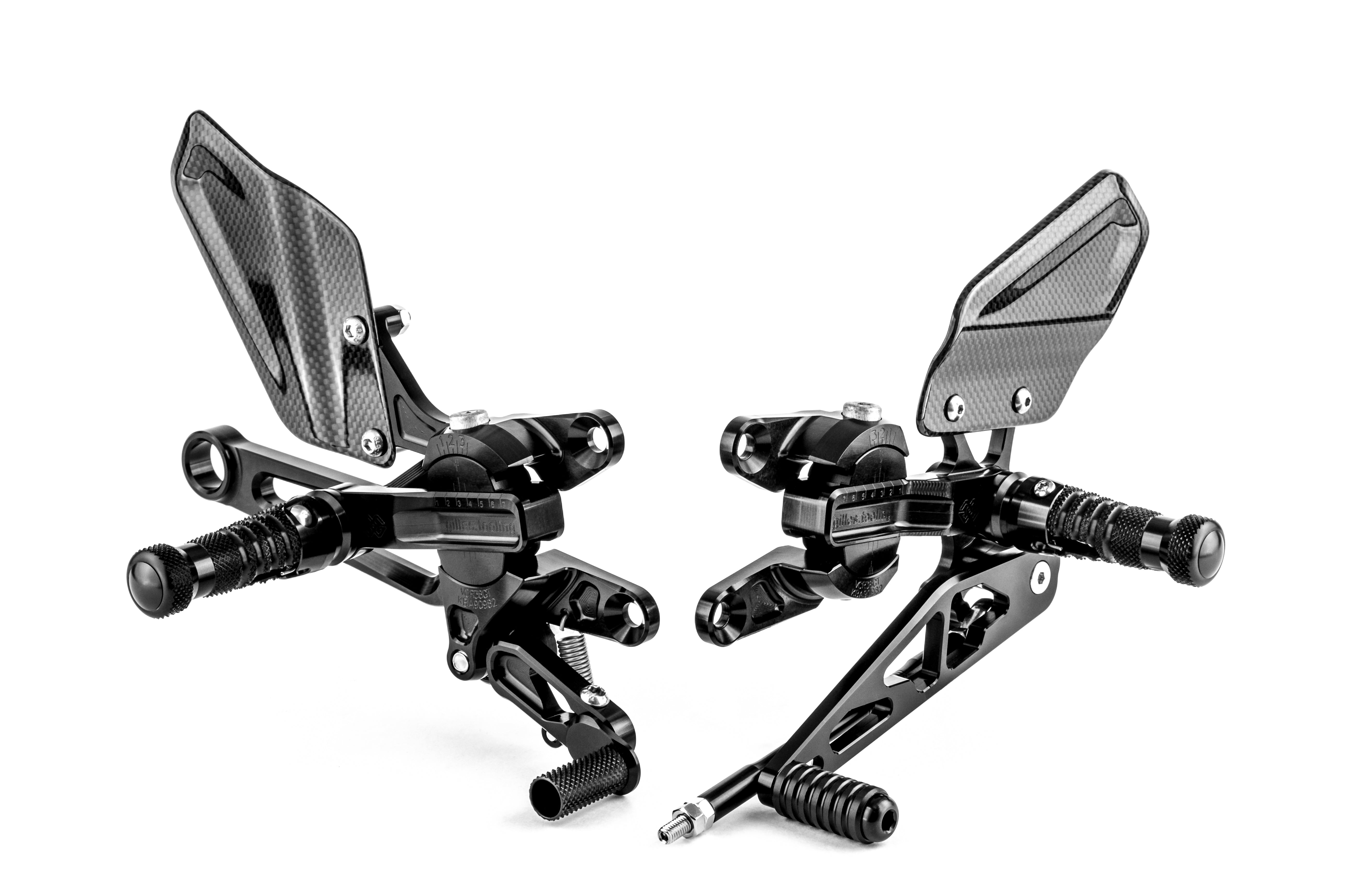 ST184-2 VCR-A03-BLACK GILLES TOOLING REARSETS – Shift-Tech