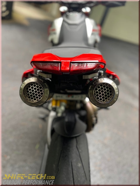 Shift Tech ST3129-5 SHIFT-TECH HM950 DUAL CARBON/TITANIUM GP SLIPON EXHAUST KIT ...