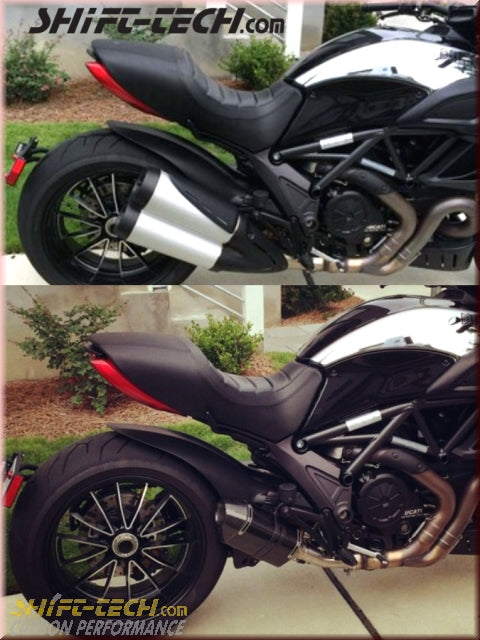 Shift Tech ST857 SHIFT-TECH DIAVEL CARBON SLIP-ON EXHAUST KIT 11'-18' -- With the ...
