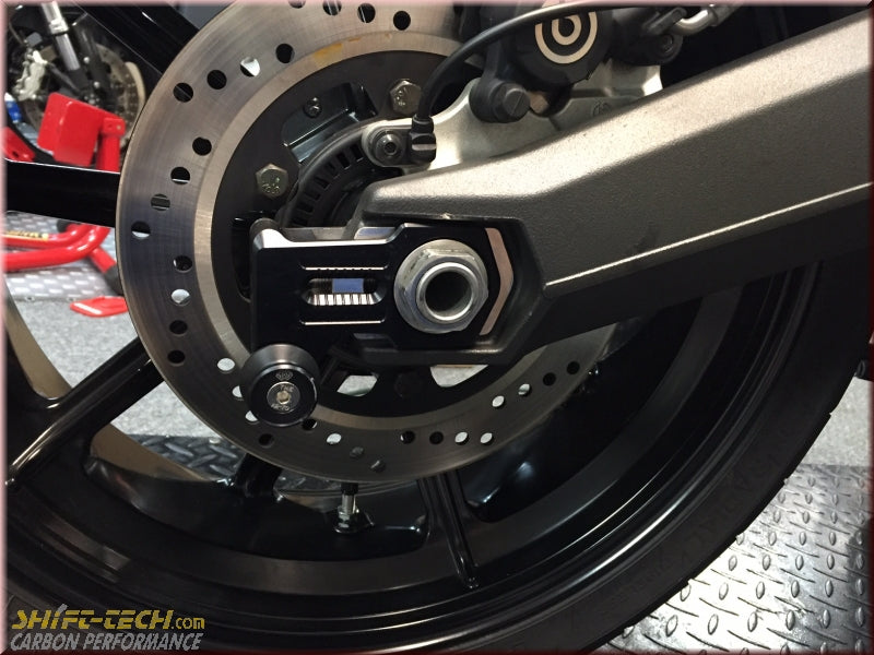 ST1265 GILLES AXBK1 CHAIN ADJUSTER SET BLACK Right & Left ShiftTech