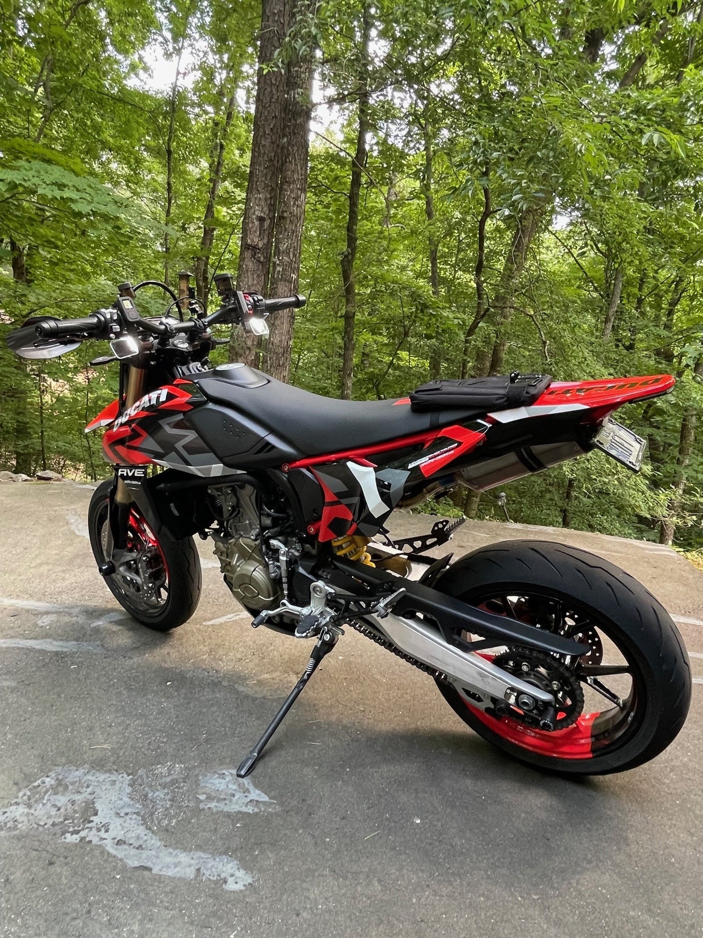 ST3351-4 SHIFT TECH TITANIUM SINGLE SIDED FULL SYSTEM RACE EXHAUST HYPERMOTARD 698