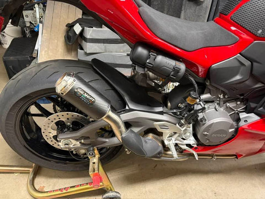 ST1942-25 SHIFT-TECH SLIPON EXHAUST 25/26'+ DUAL SIDED SWINGARM  Streetfighter/Panigale V2