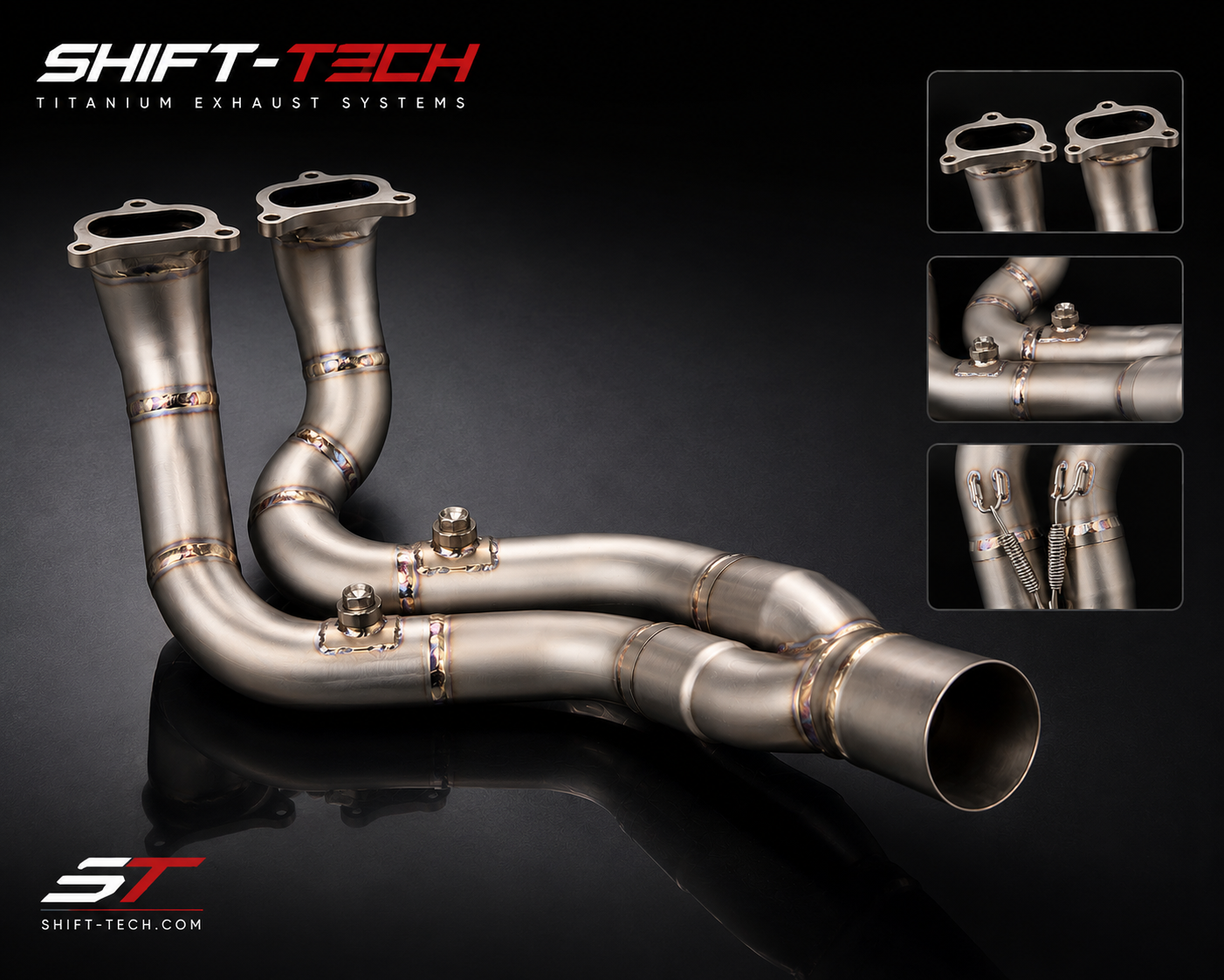 ST2017-20 SHIFT-TECH DUCATI MULTISTRADA V4 TITANIUM HEADER KIT