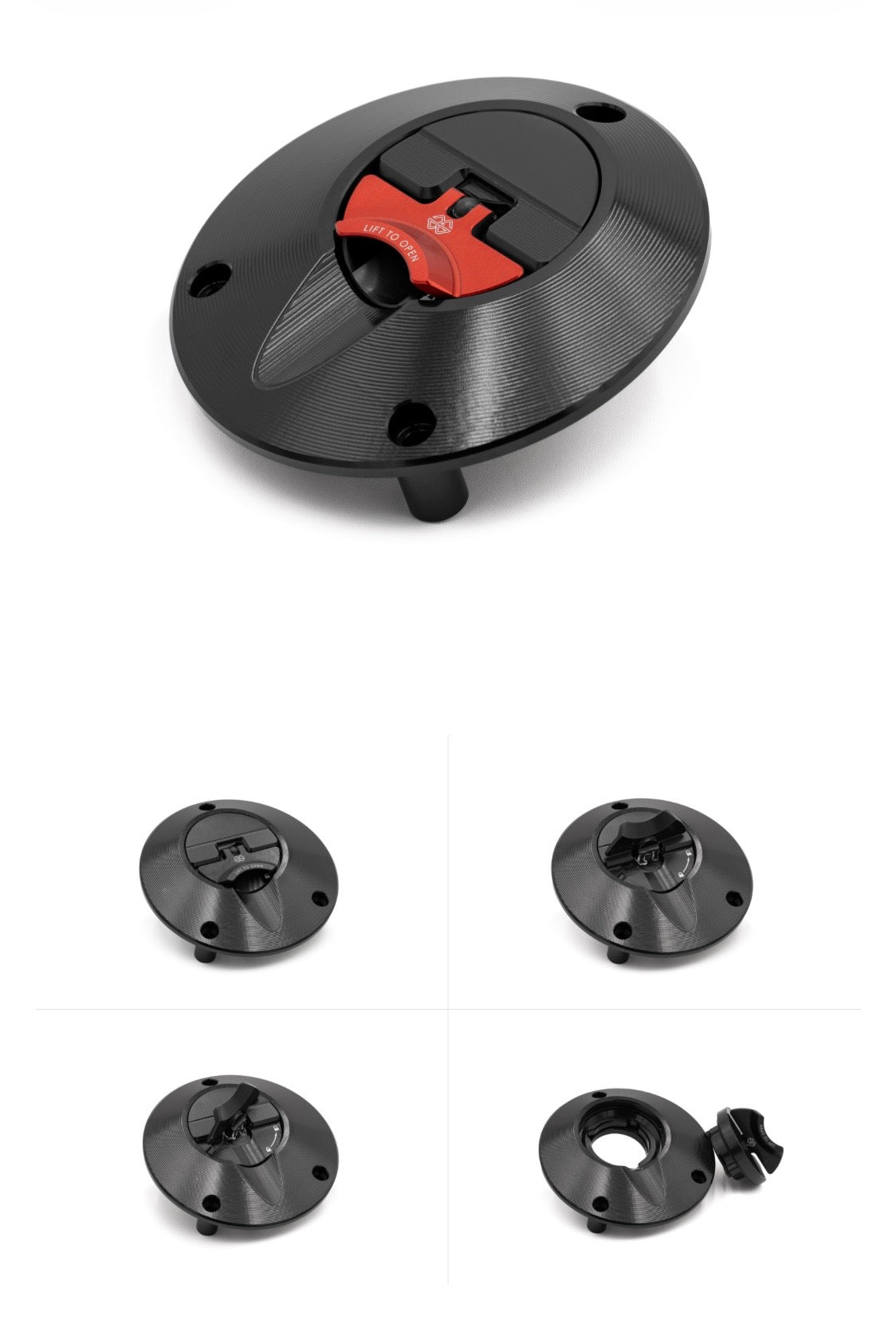 ST5014 GILLES TOOLING QUICK RELEASE GAS CAP Ducati FCAP2-B006-B