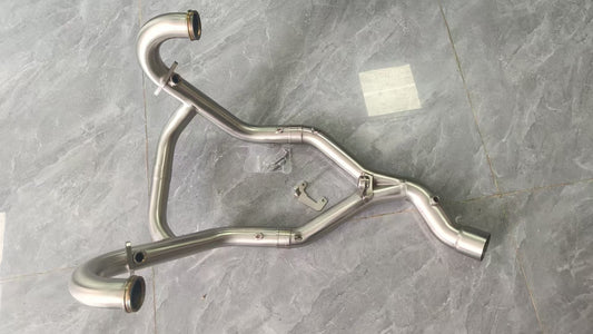 ST2017-16 BMW R12 G/S Stainless Catless Header Pipe Kit 25'+