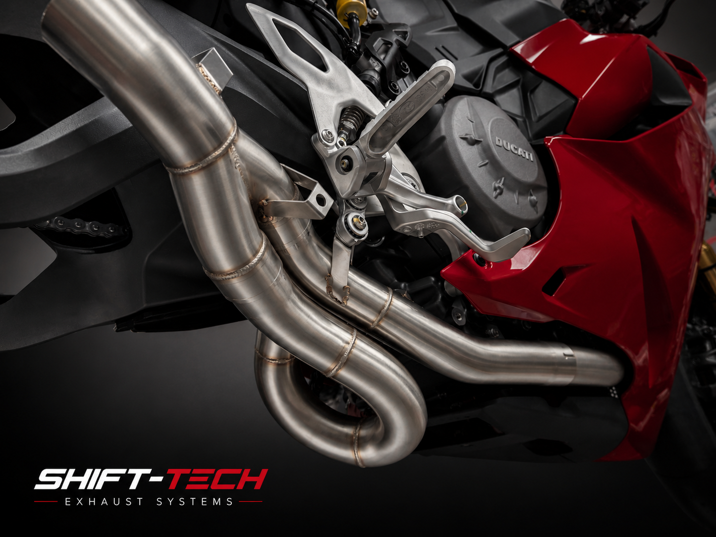 ST2017-19 SHIFT-TECH RACING CAT DELETE MID PIPE PANIGALE V2 25'/26’+