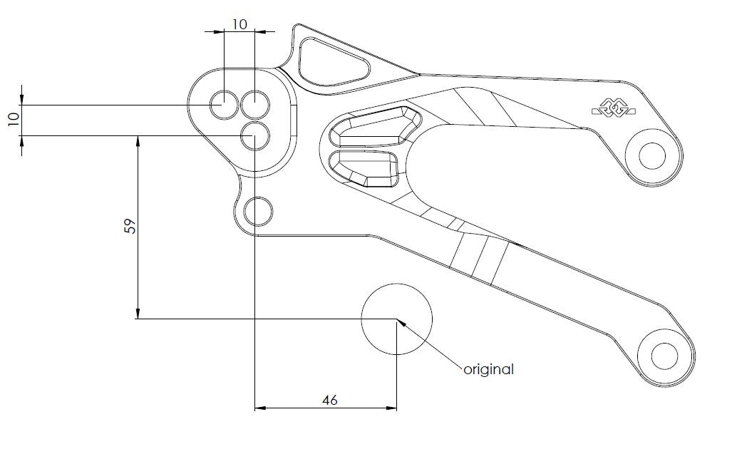 ST177-26 FXR-Y05-CUP-B GILLES TOOLING REARSET KIT YAMAHA R3