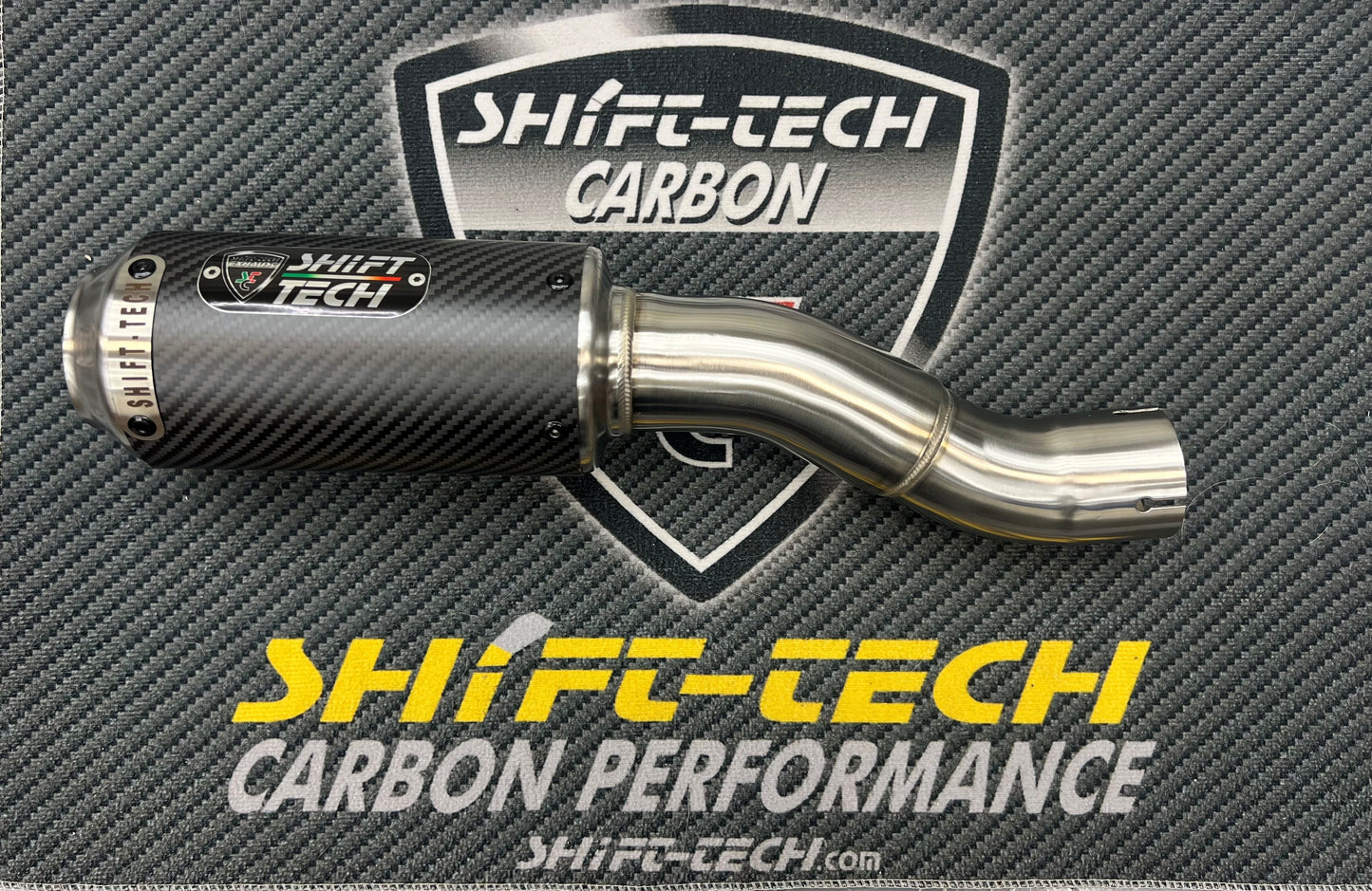 ST1942-25 SHIFT-TECH SLIPON EXHAUST 25/26'+ DUAL SIDED SWINGARM  Streetfighter/Panigale V2