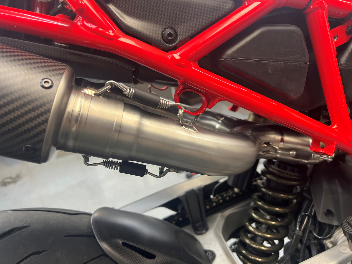 ST3342-3 SHIFT-TECH TITANIUM FULL  RACE SYSTEM WITH DUAL CARBON/TITANIUM MUFFLERS